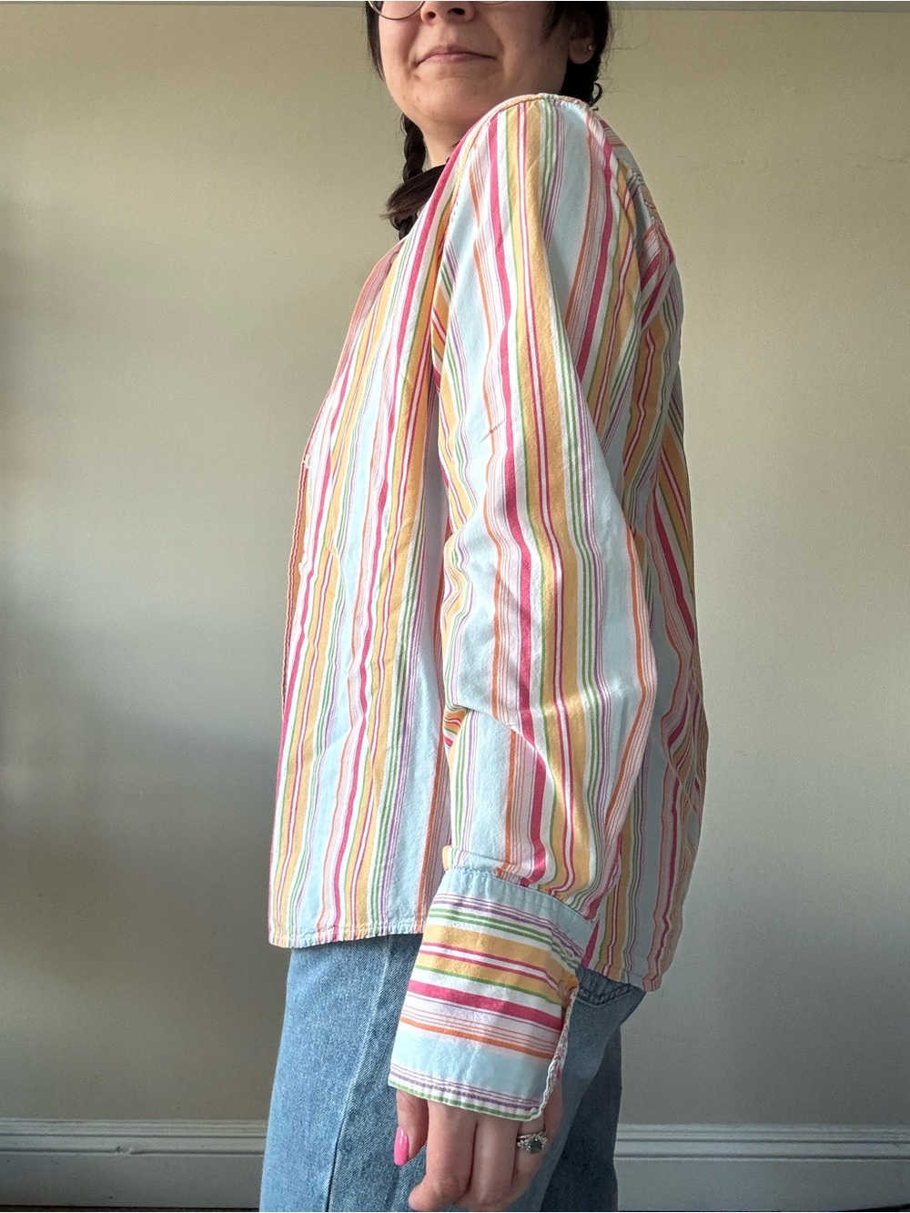 Orvis Multi-Color Striped Button-Down Shirt - Picture 3 of 8